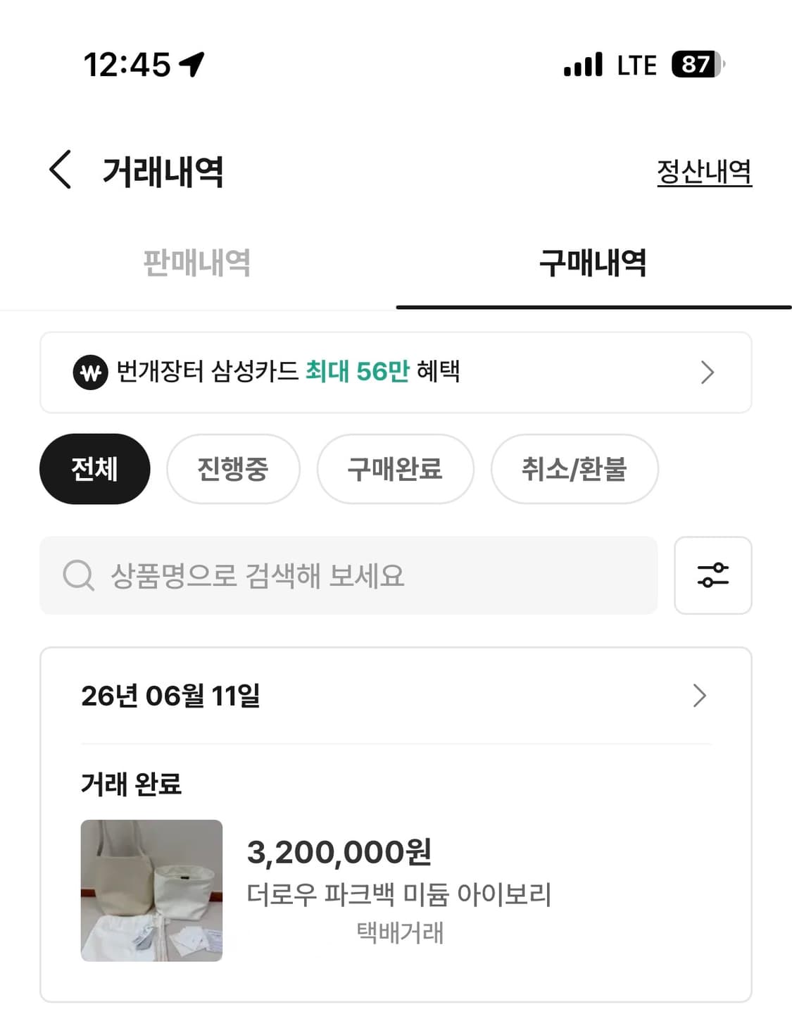 더로우 파크백 아이보리 미디엄 새상품 상품이미지7