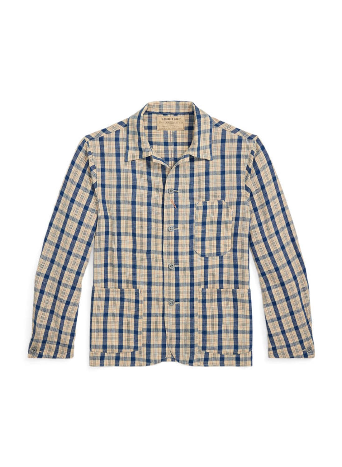 Indigo Check Twill Engineer Jacket 상품이미지1