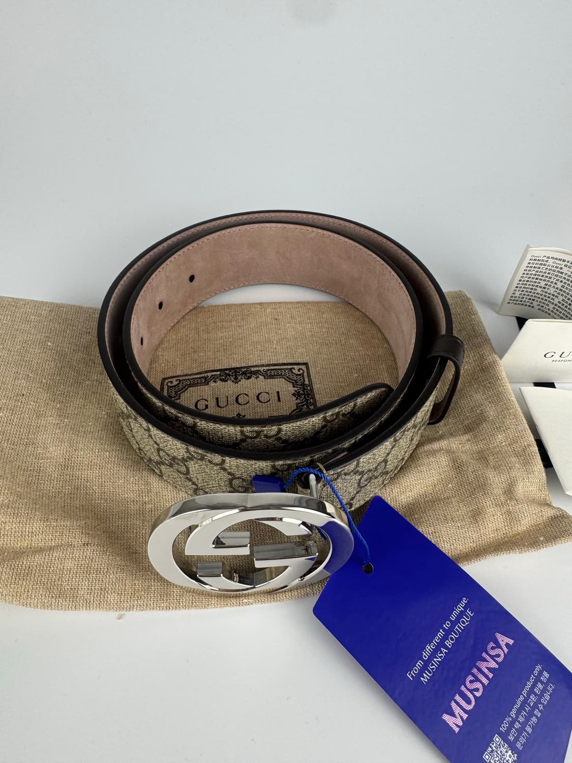 구찌 GG 수프림 벨트 (새 상품) 상품이미지3