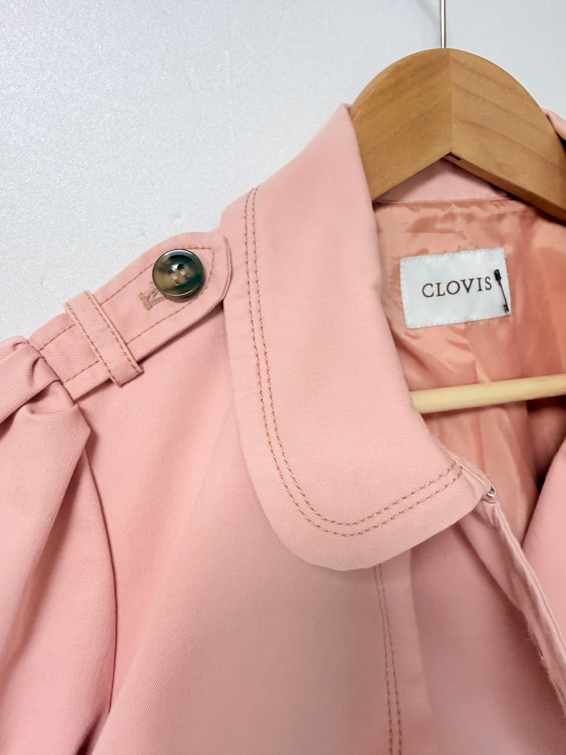 CLOVIS 핑크 트렌치 코트 여성 55 봄코트 상품이미지4