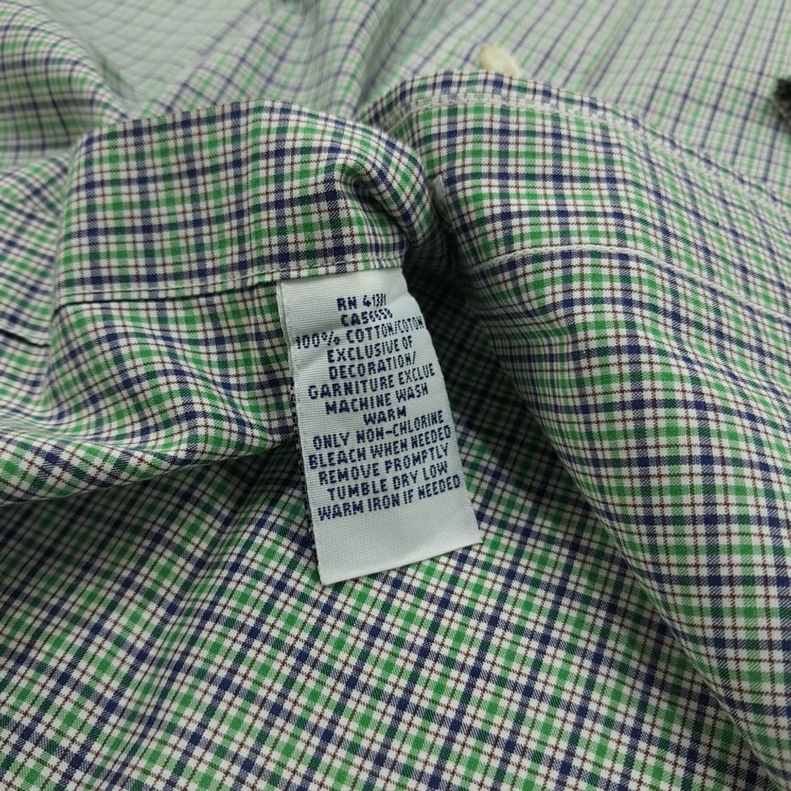 CN784 2XB 폴로 랄프로렌 그린 스몰타탄체크 긴팔 셔츠 남방 상품이미지6