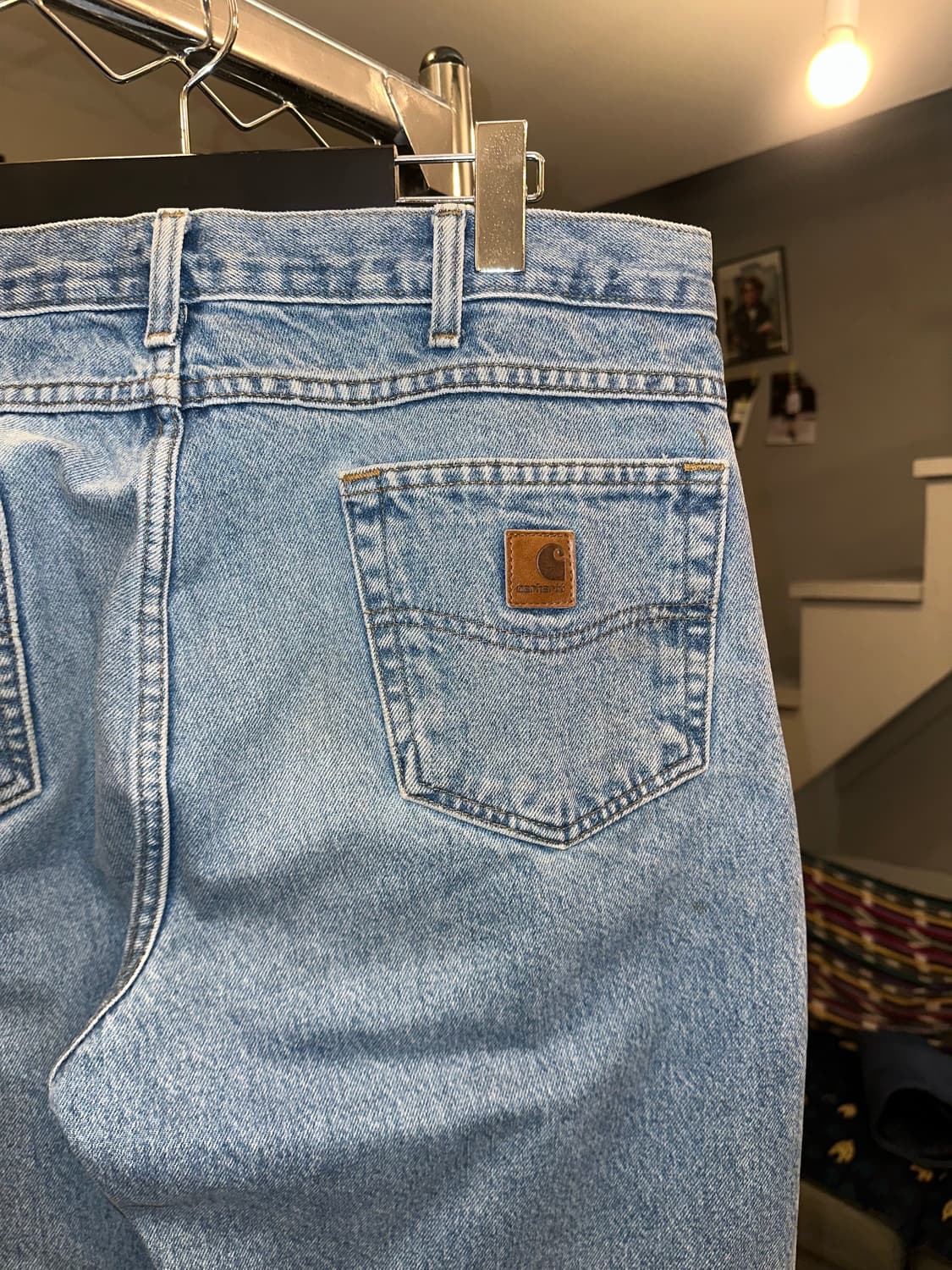 00’s Carhartt cracked washed denim pants 상품이미지9