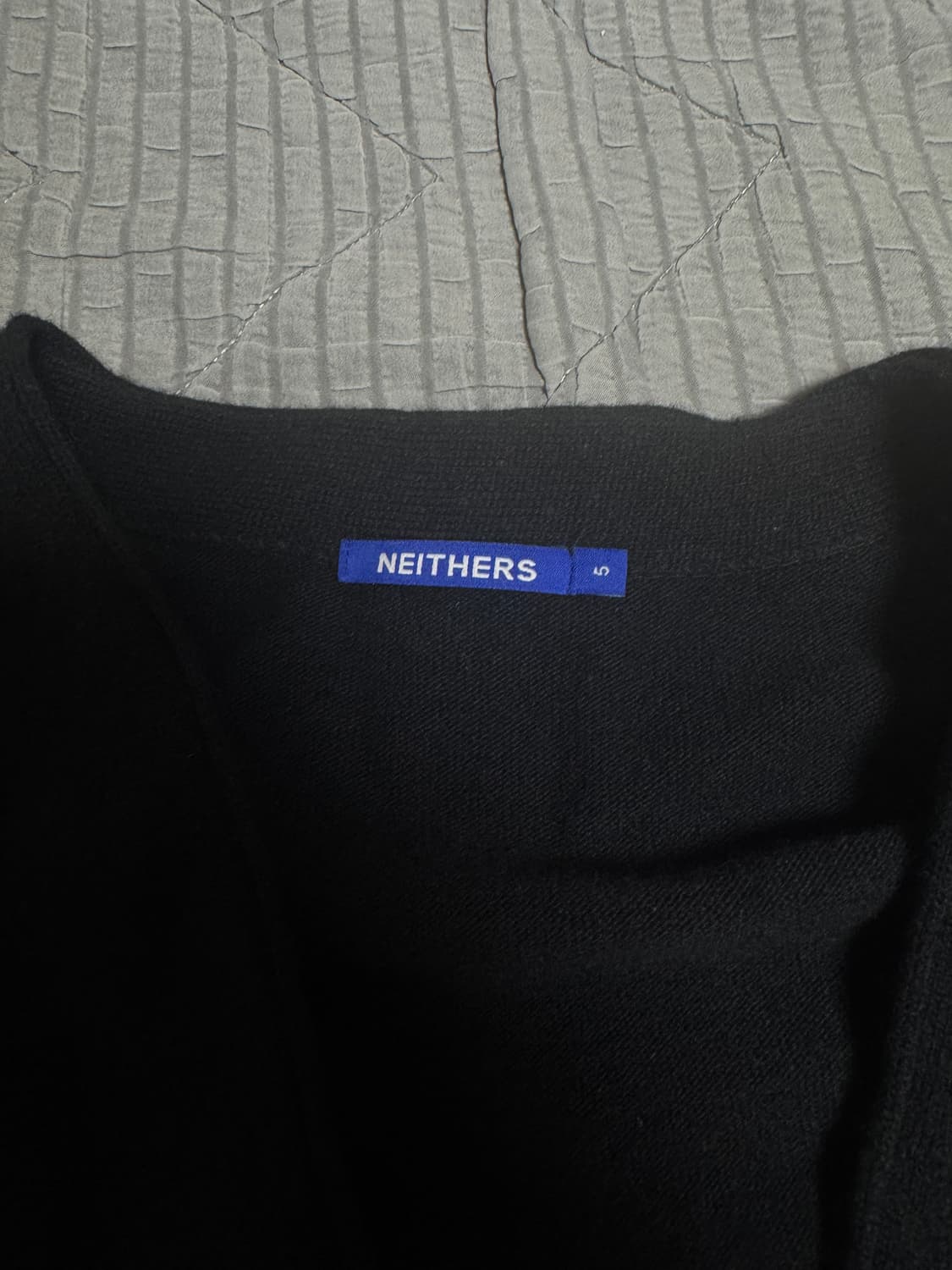 네이더스 메리노울 가디건 블랙 5사이즈 상품이미지2