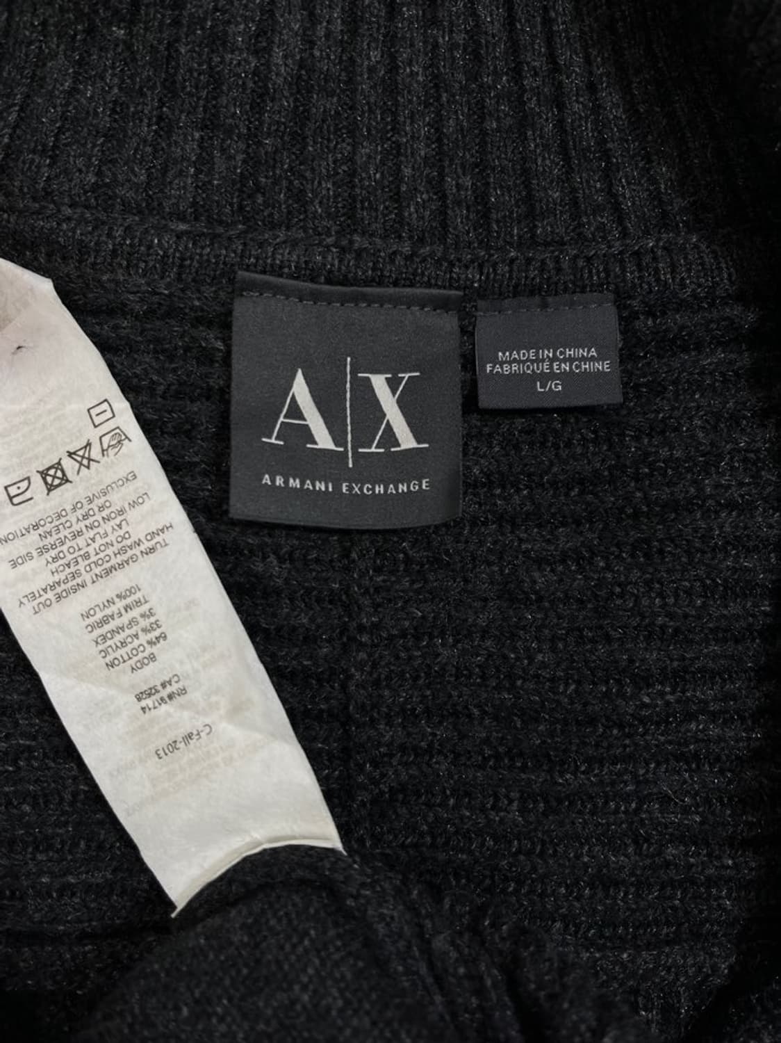 아르마니 익스체인지 니트 집업/#180 상품이미지4