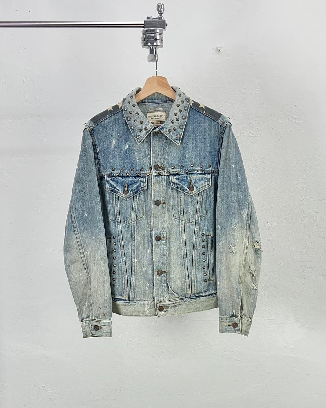 데님 앤 서플라이 USA 플래그 디스트레스 트러커 데님 자켓 상품이미지2