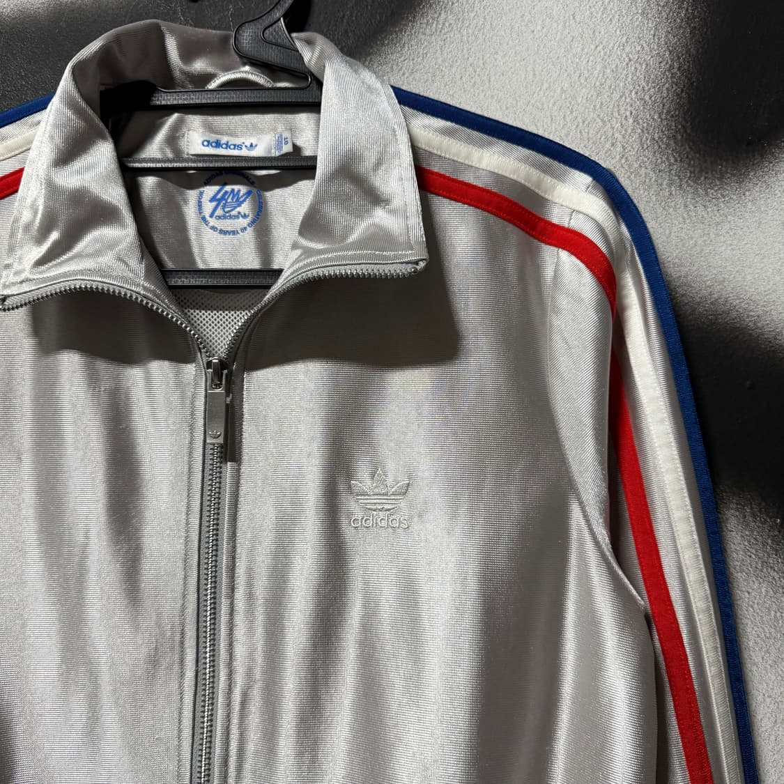 아디다스 파이어버드 40주년 리미티드 실버 저지 자켓 상품이미지3