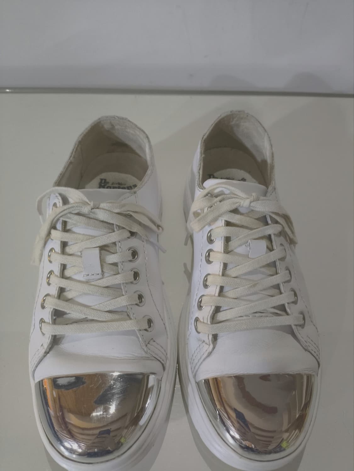 uk4 230mm 닥터마틴 알렉세이 실버 스니커즈 상품이미지3