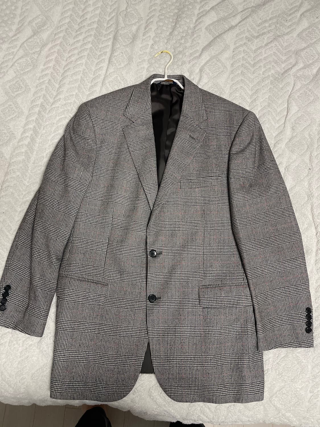 브룩스브라더스 로로피아나 질랜더 원단 글렌체크 블레이저 자켓 40R(1 상품이미지6
