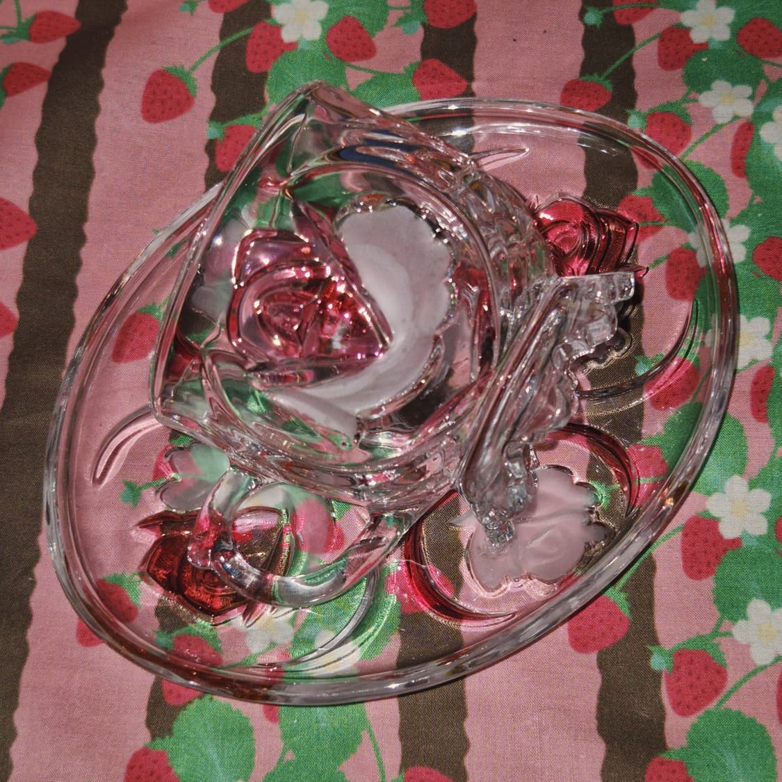 90s 소가 레트로 컬러 로즈 오발 찻잔 1세트 상품이미지7