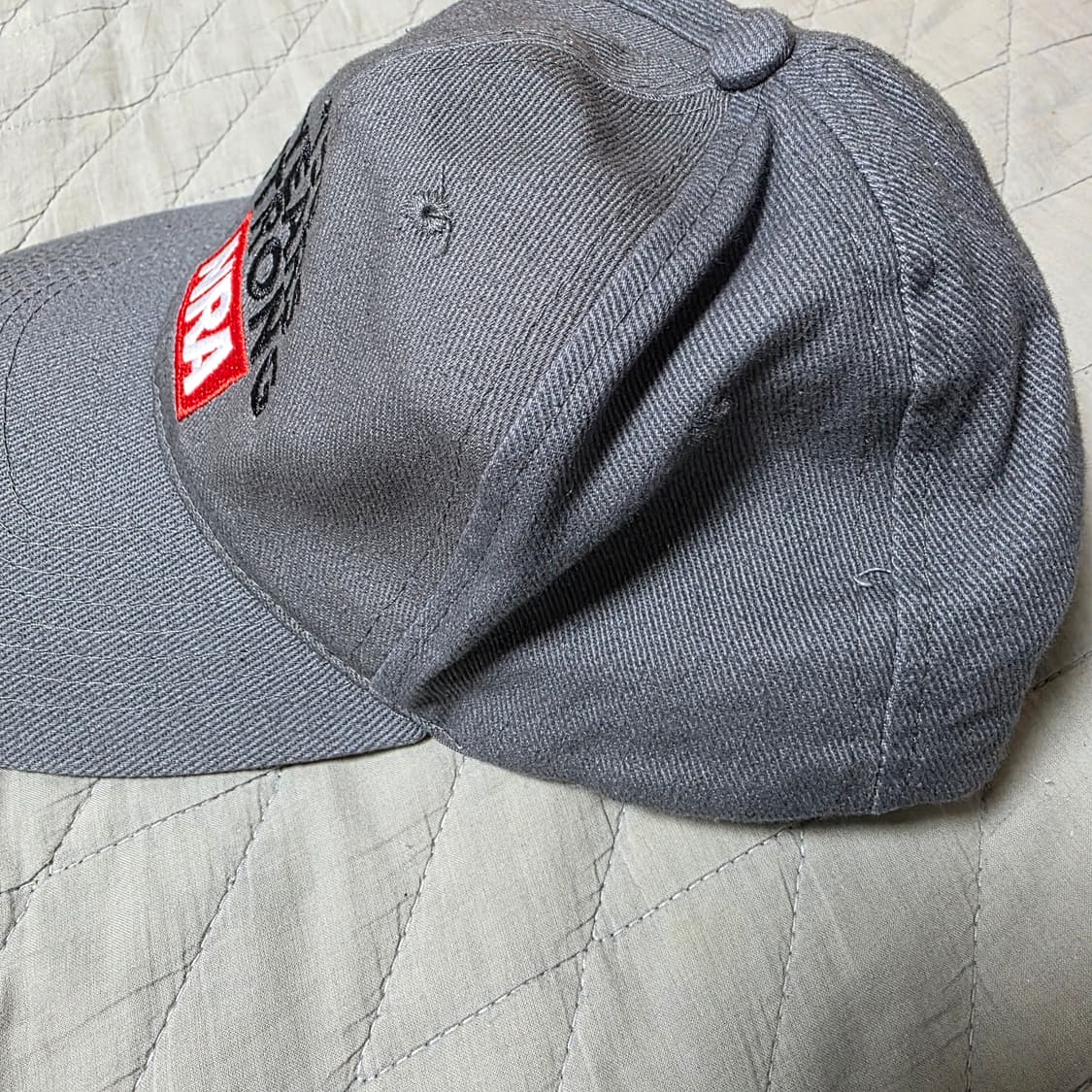 [OS] 빈티지 NRA 150 주년 6패널 캡 투톤 그레이 상품이미지3