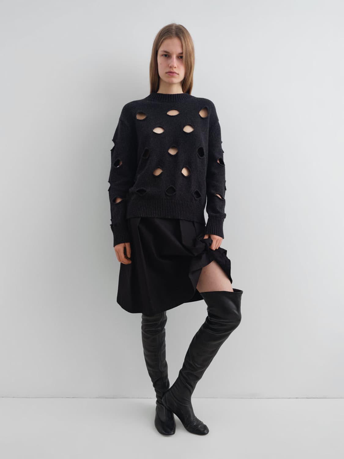 [M]기마구아스 Martin 스커트/블랙 상품이미지6