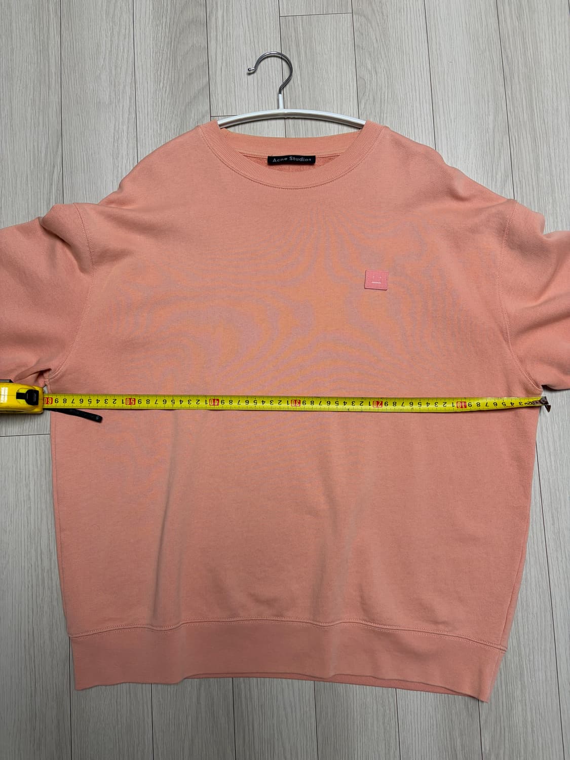 아크네 스튜디오 오버사이즈 맨투맨 핑크 S 상품이미지6