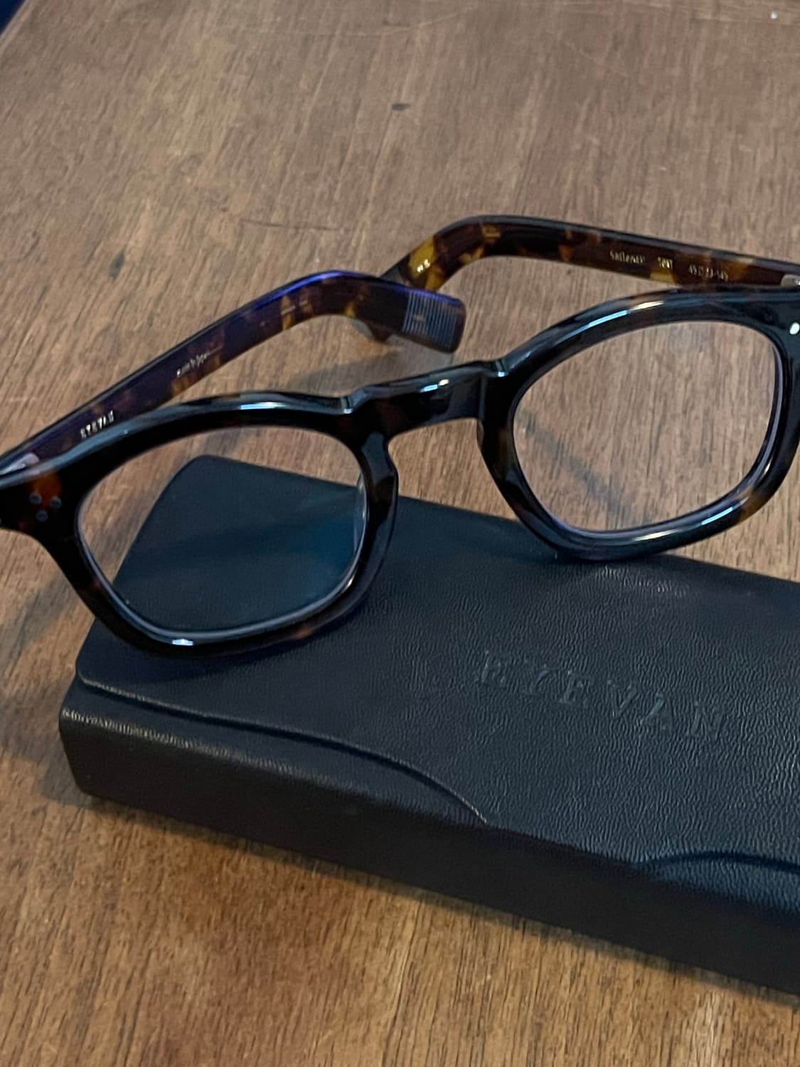 Eyevan 아이반 새들러 45사이즈 톨토이즈 거의 새상품 상품이미지3