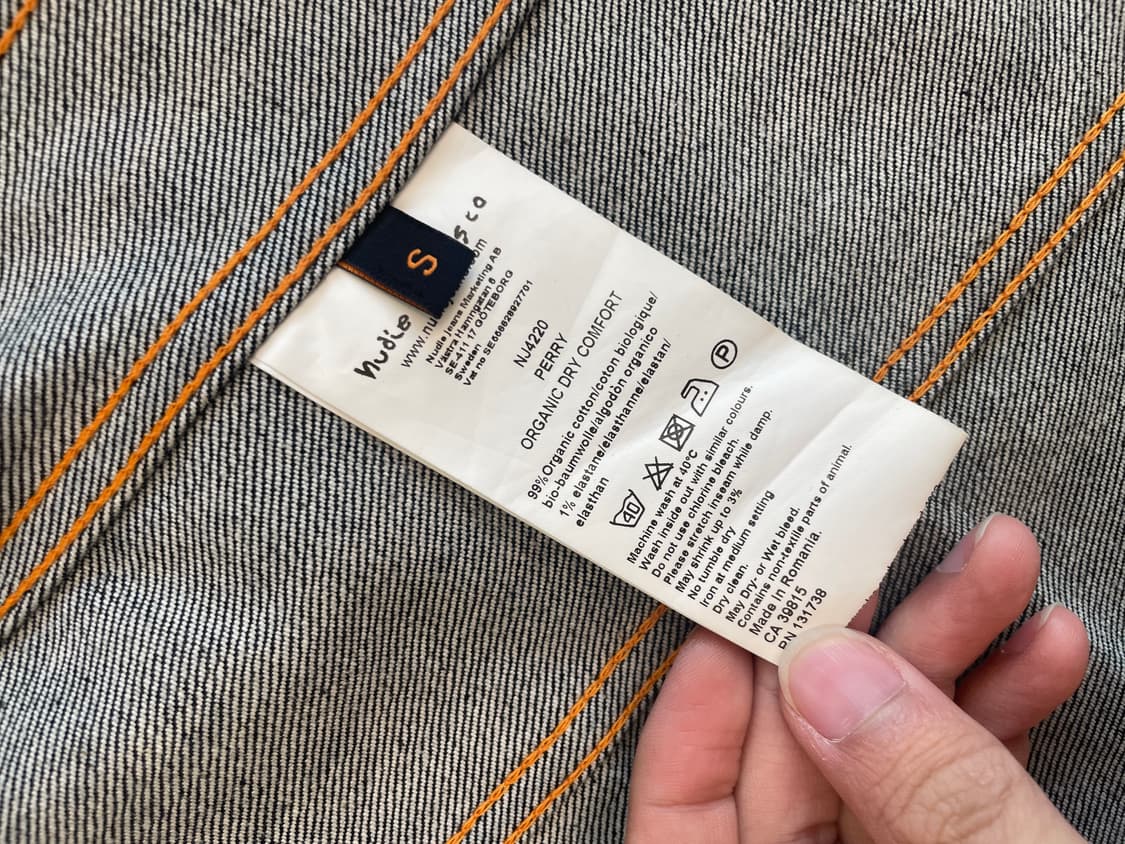 누디진 청자켓 S 상품이미지3