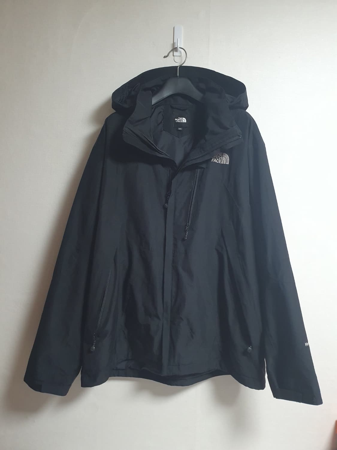 노스페이스 하이벤트 HyVent 후드 바람막이 자켓 블랙 105 상품이미지2