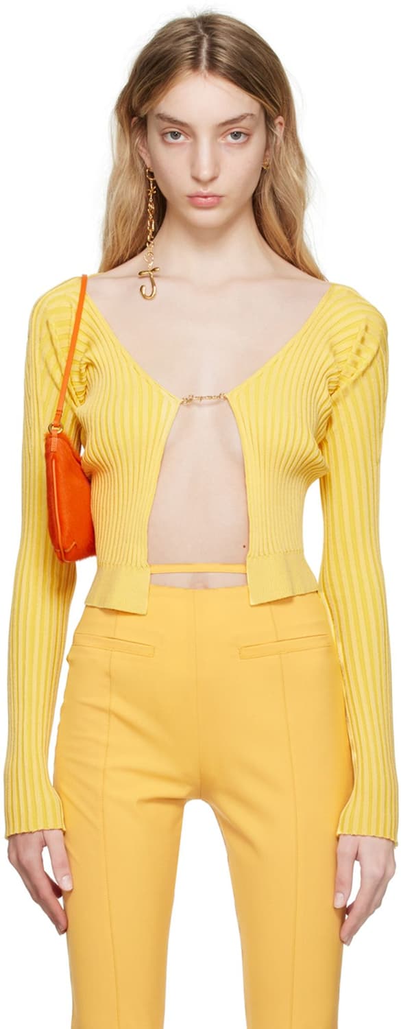 정품 자크뮈스 가디건 옐로우 fr38사이즈 상품이미지1