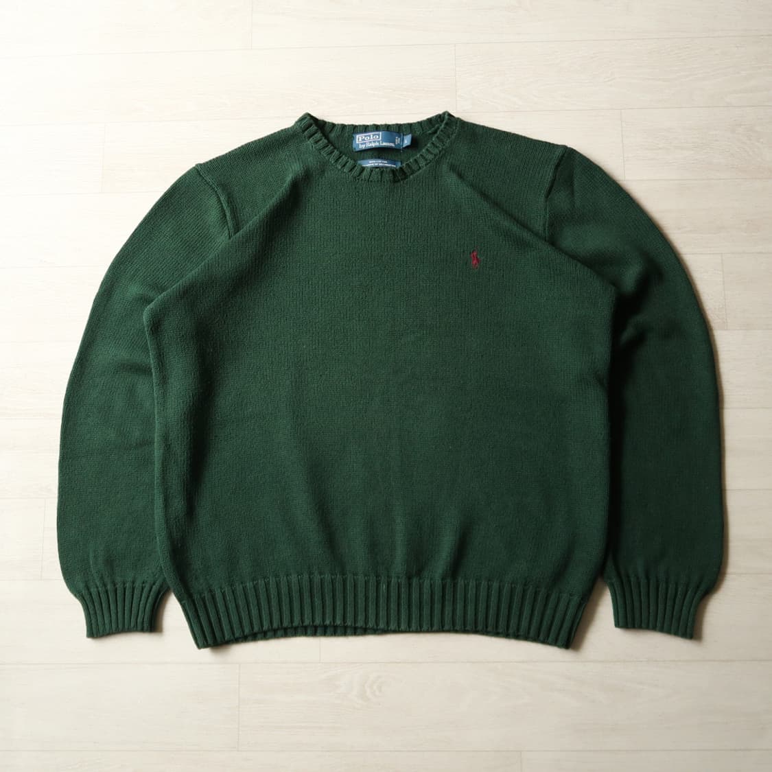 빈티지 폴로 랄프로렌 그린 니트 상품이미지1