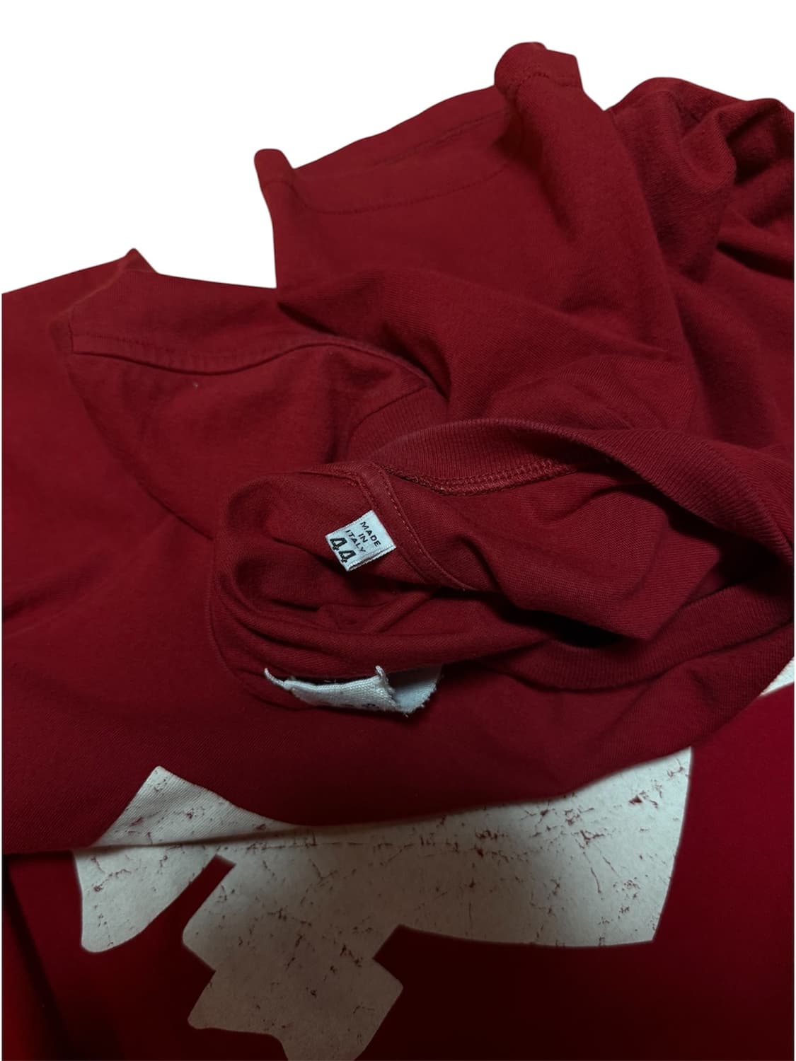 마틴 마르지엘라 아카이브 쉴드 티셔츠 레드 상품이미지4