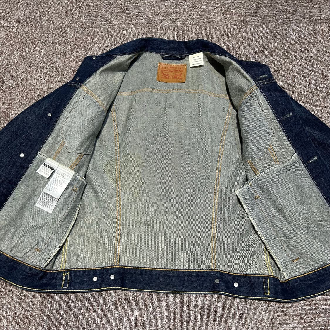 M) 리바이스 3nd 3세대 데님 청 자켓 진청 상품이미지6