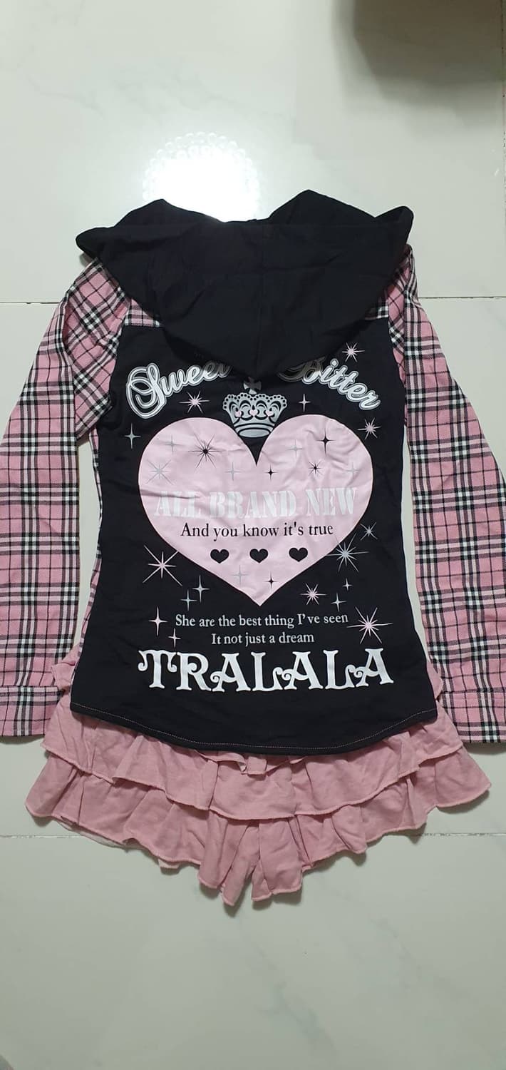 lizlisa tralala 체크 후드 셔츠 상품이미지2