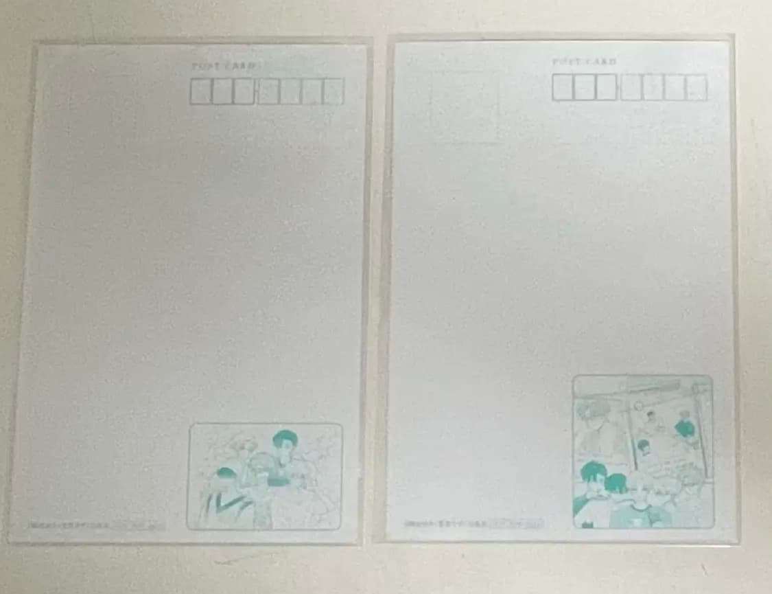 할인 마지막 내림)타몬군 지금 어느 쪽 엽서2장 세트 상품이미지2