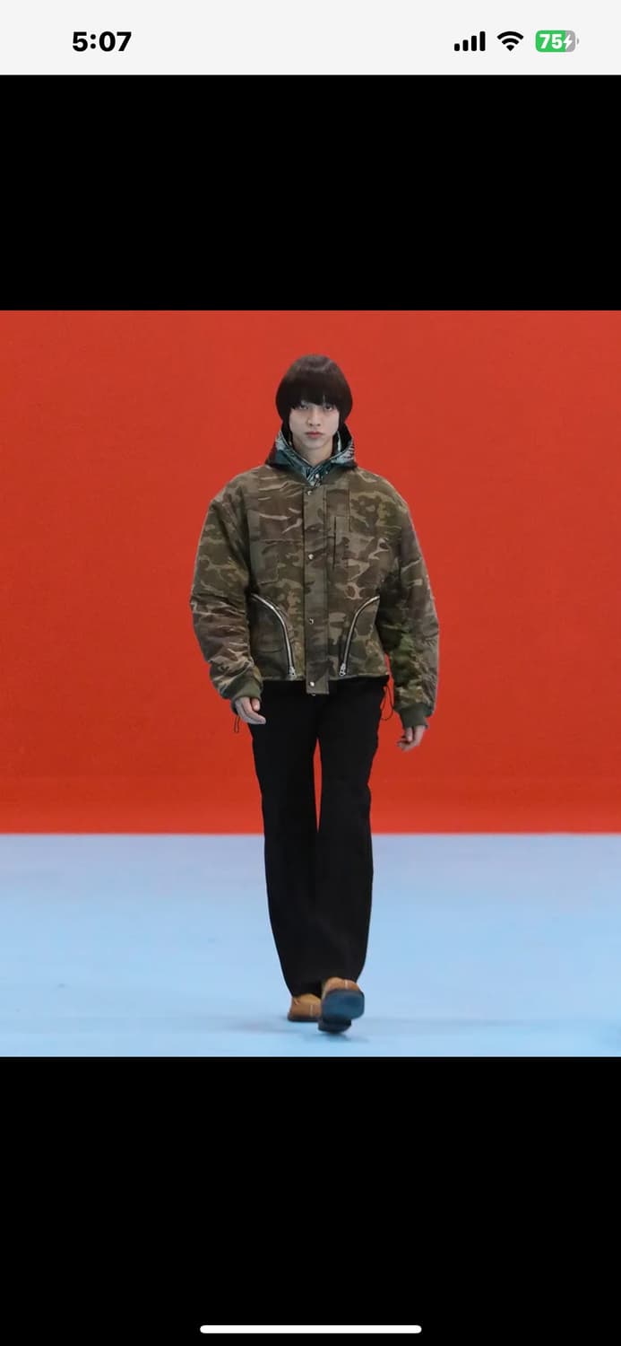 앤더슨벨 카모플라주 패치 워크 봄버 자켓 M 상품이미지1