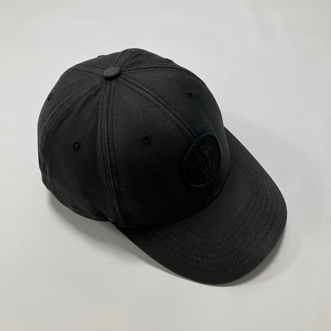 [Stone Island] 스톤아일랜드 로고 와펜 볼캡 모자 블랙 상품이미지3