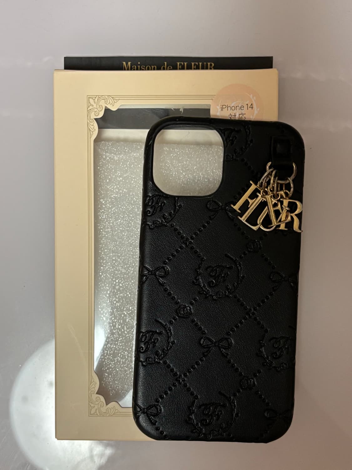 메종드플뢰르 아이폰14 블랙 케이스 양지뢰 스나계 핀터 대장 갸루 상품이미지1