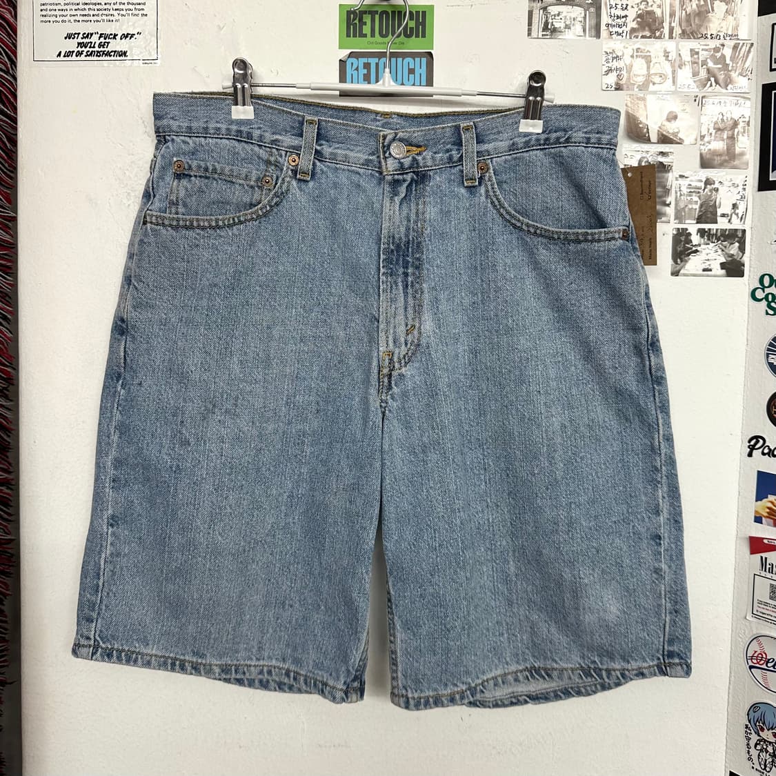 00’s 리바이스 550 배기 데님쇼츠 상품이미지1