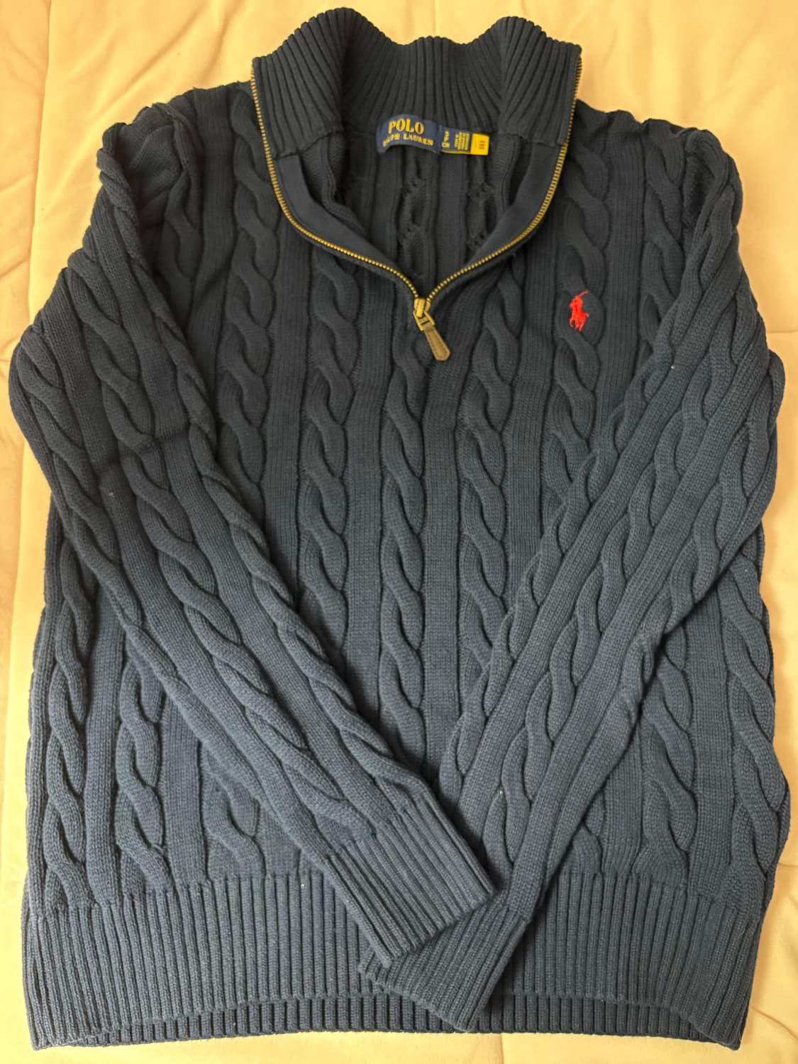 폴로 반집업 니트 상품이미지1