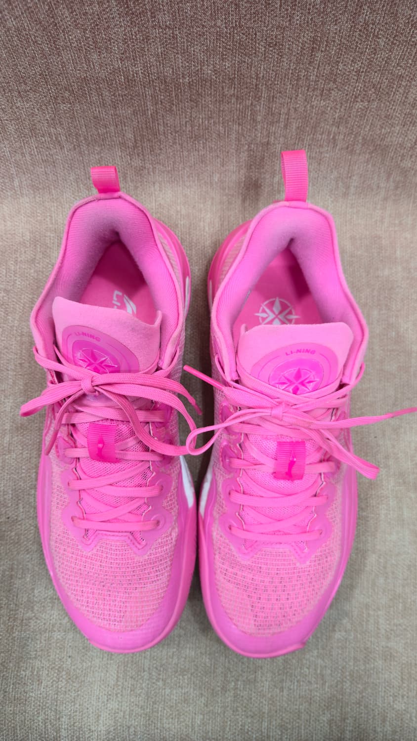리닝 260mm-  리렌 3 V2 로우 네온 핑크 농구화 상품이미지2