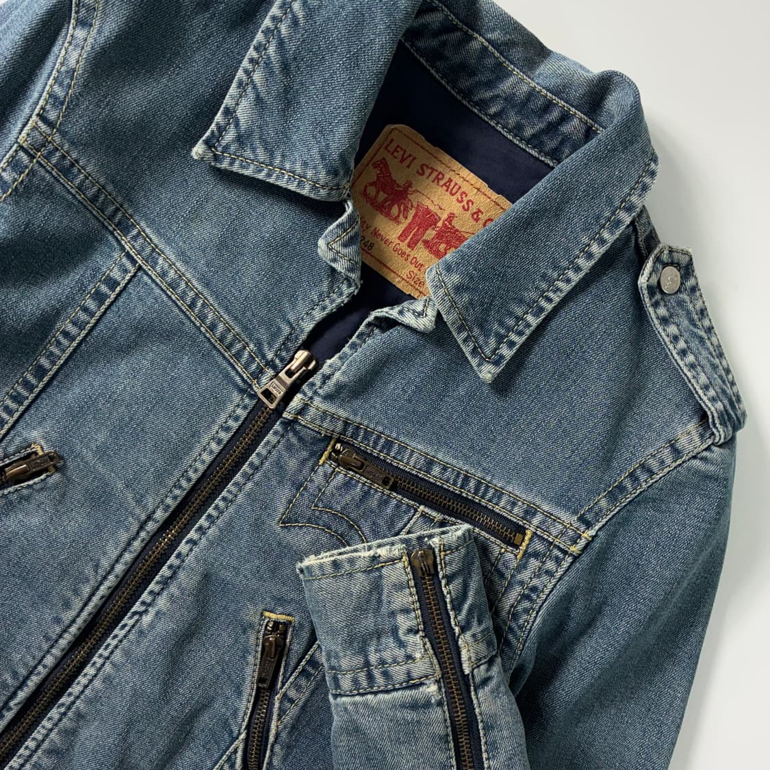 Levi's  리바이스 레드탭 78248 데님 라이더 자켓  상품이미지4