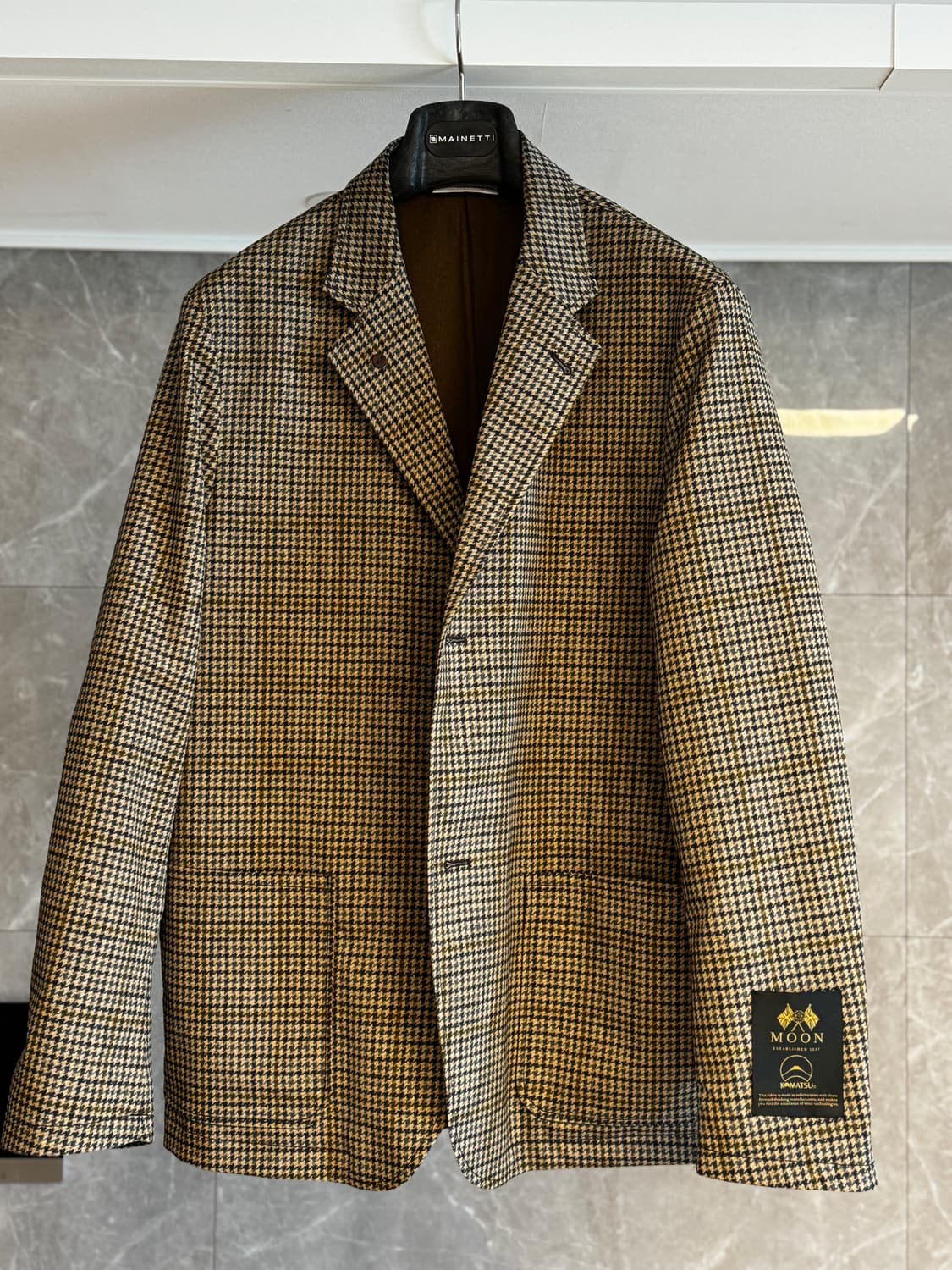 나나미카 하운드투스 체크 패턴 자켓 L 상품이미지3