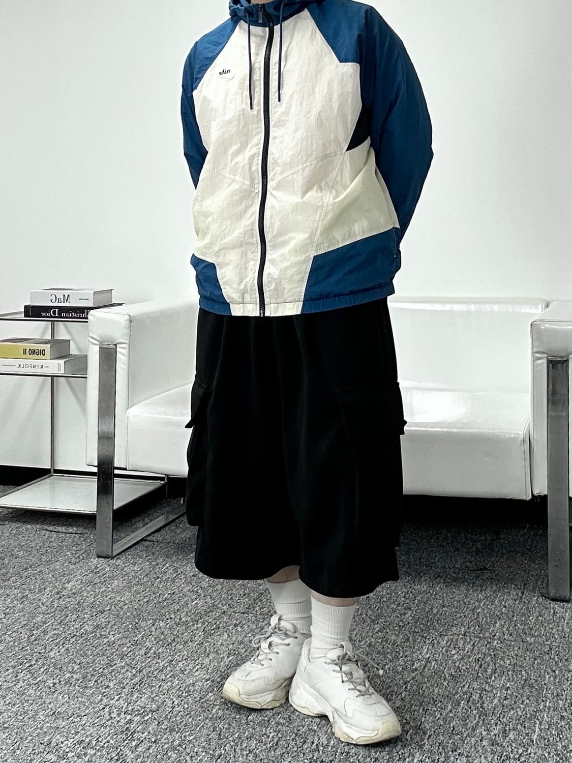 나이키 패치로고 배색 바람막이 L 상품이미지5
