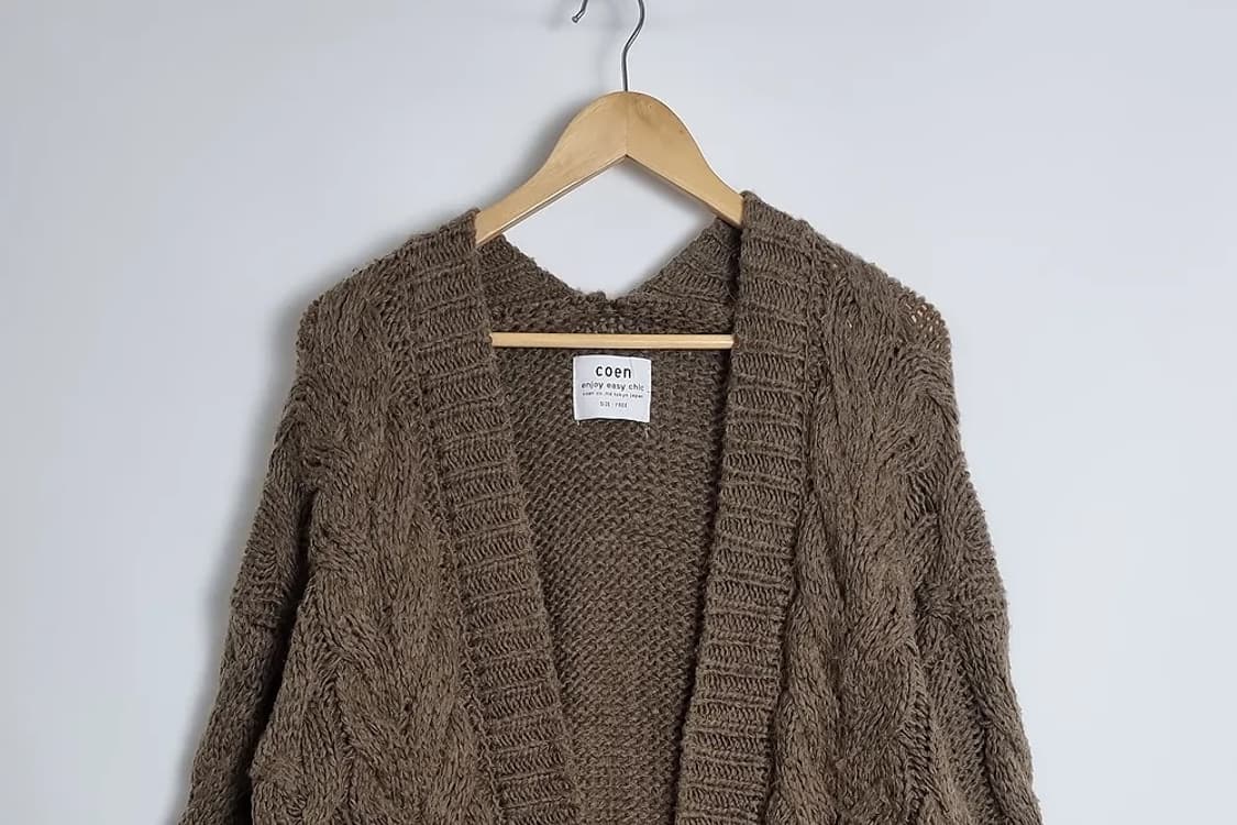 코엔 브라운 루즈핏 가디건  상품이미지3