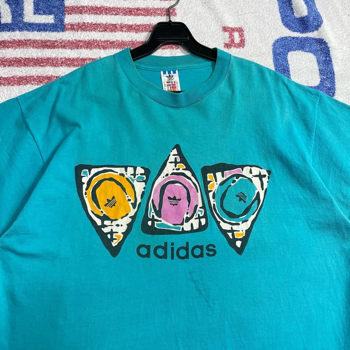 90년대 USA 아디다스 싱글스티치 티셔츠 상품이미지3