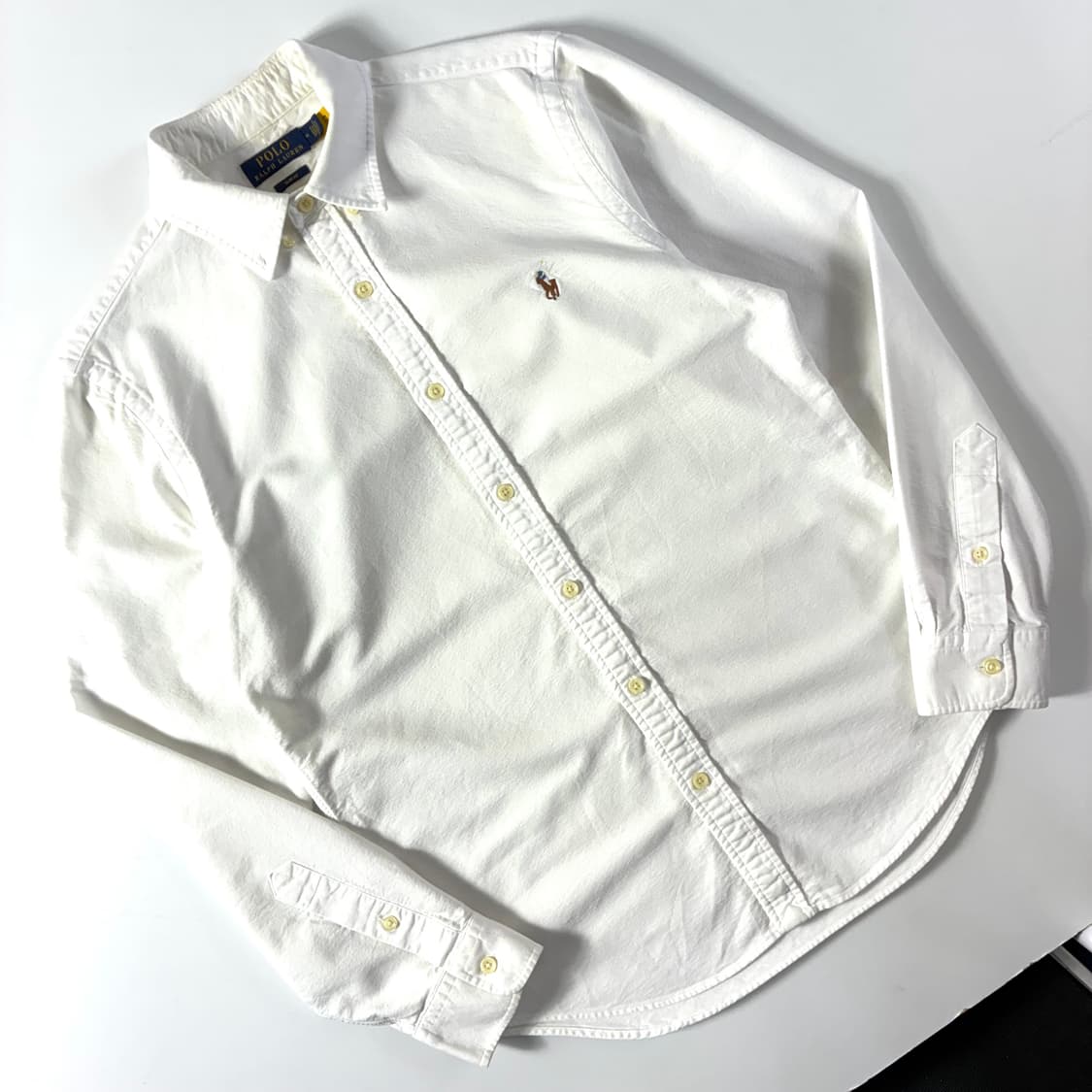 Polo  폴로 랄프로렌 신형 자수 코튼 화이트 셔츠  상품이미지2