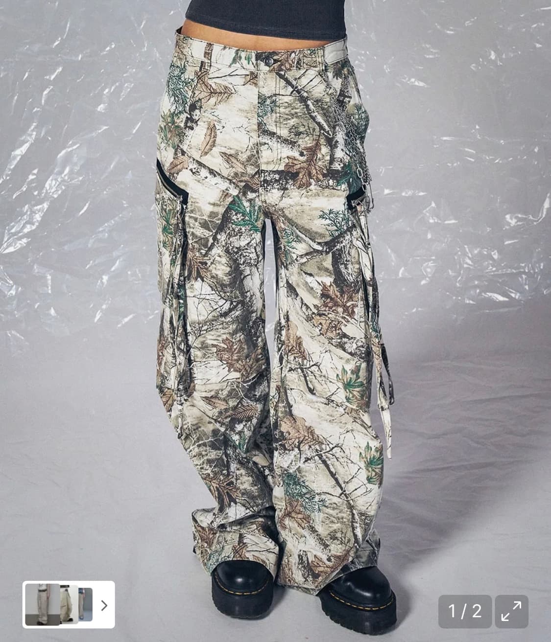 스키즘인듀싱 리얼트리 카고팬츠 브라운 s 상품이미지3