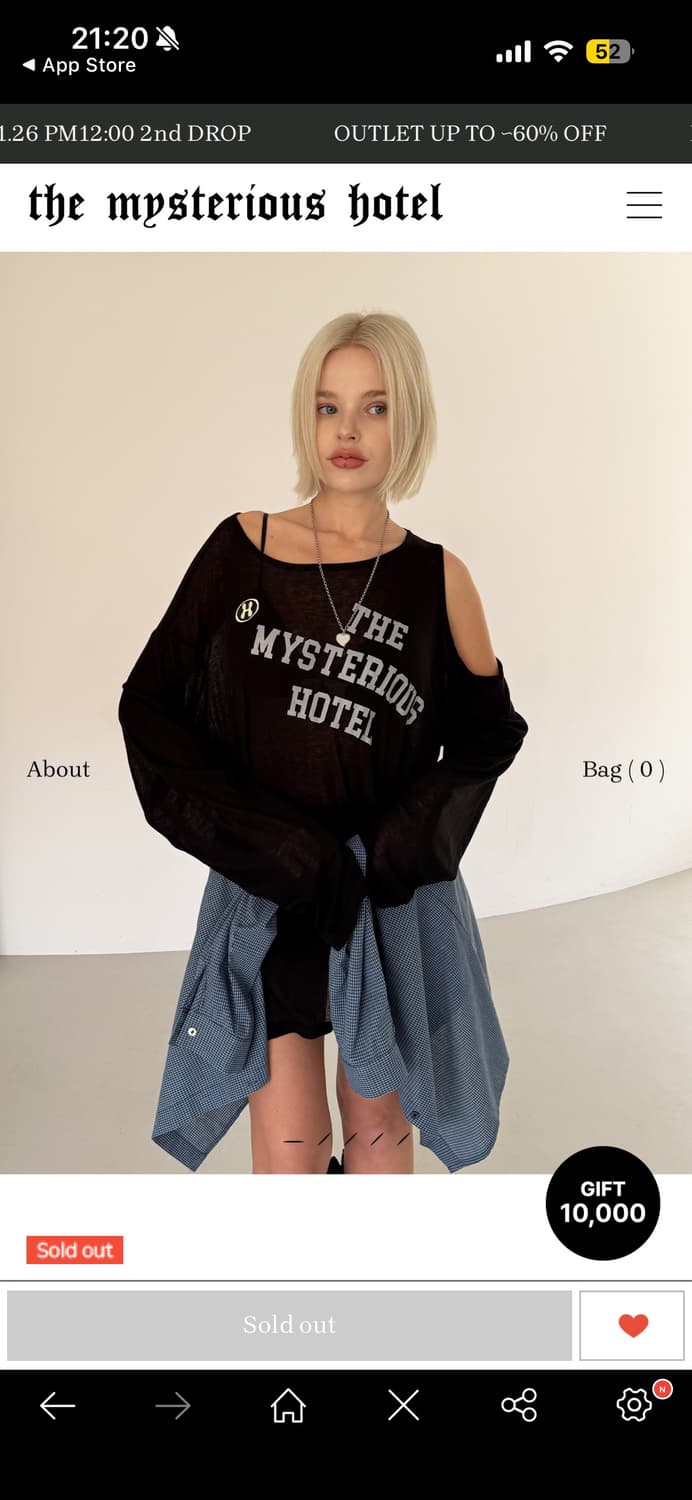 더미스테리어스호텔 홀 슬리브-블랙 상품이미지2