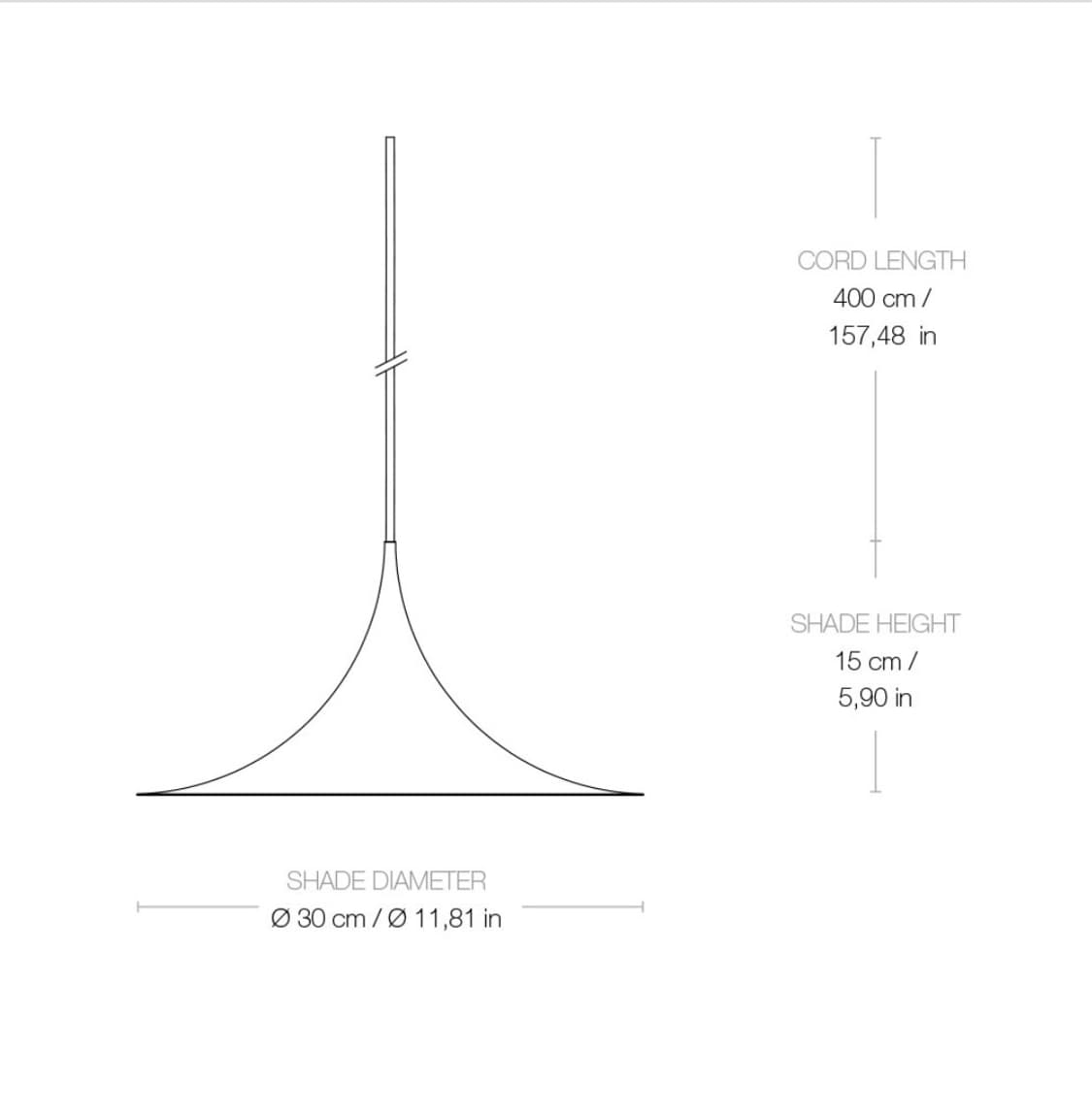 GUBI-Semi Pendant 030 cm,북유럽조명 식탁조명 상품이미지5