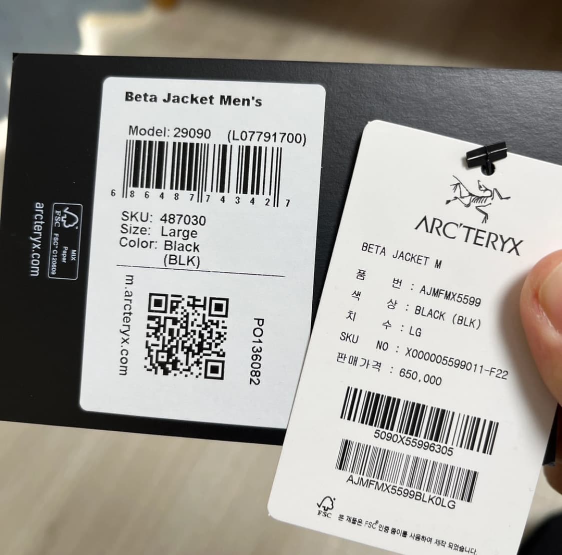 아크테릭스 베타 L 상품이미지2