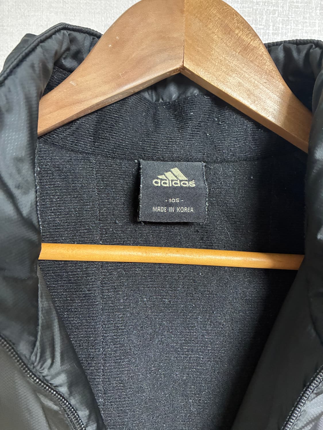 빈티지 올드스쿨 아디다스 패딩 블랙 XL 상품이미지3