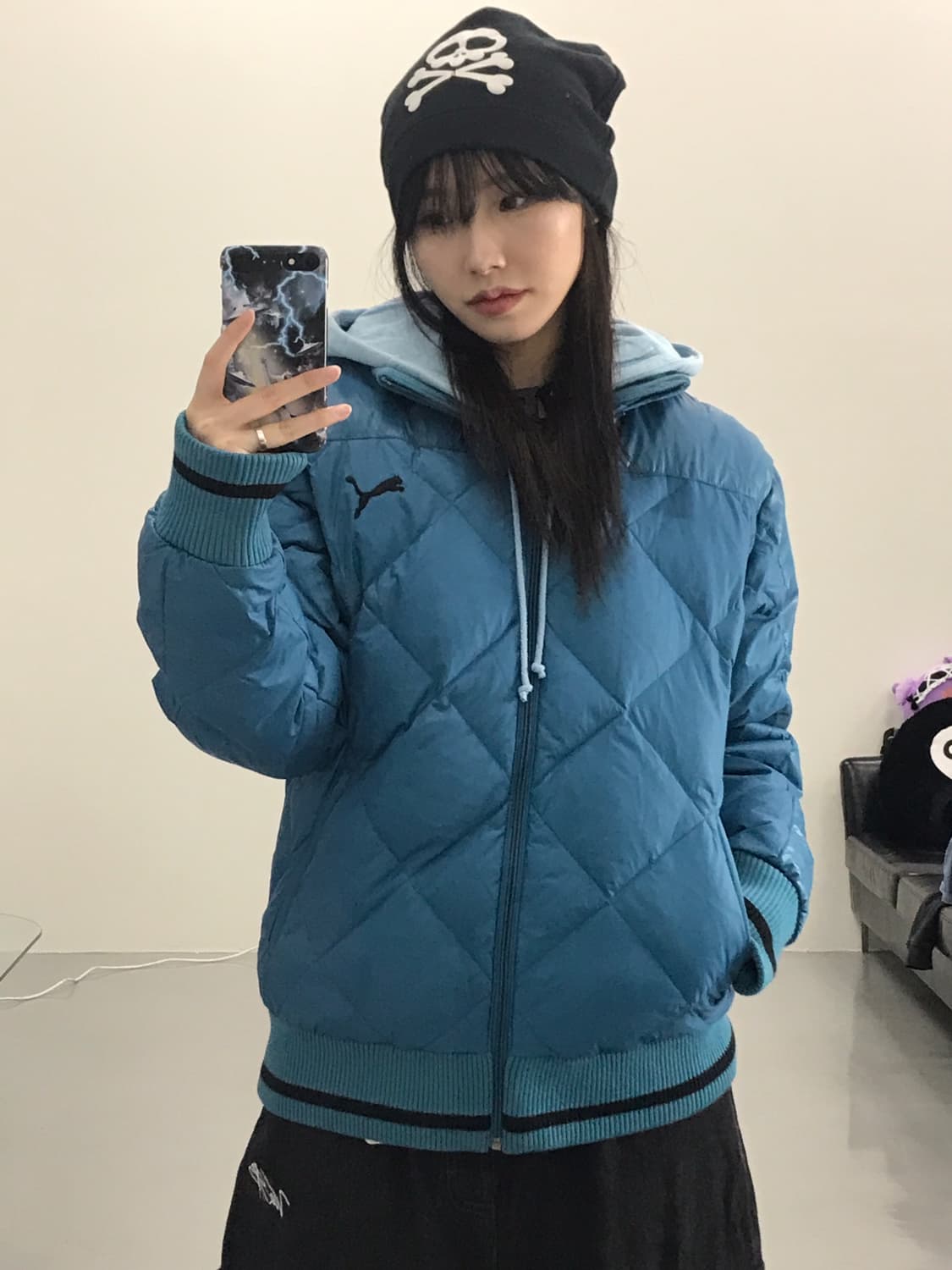 Puma Blue Puffer Jackets 상품이미지2