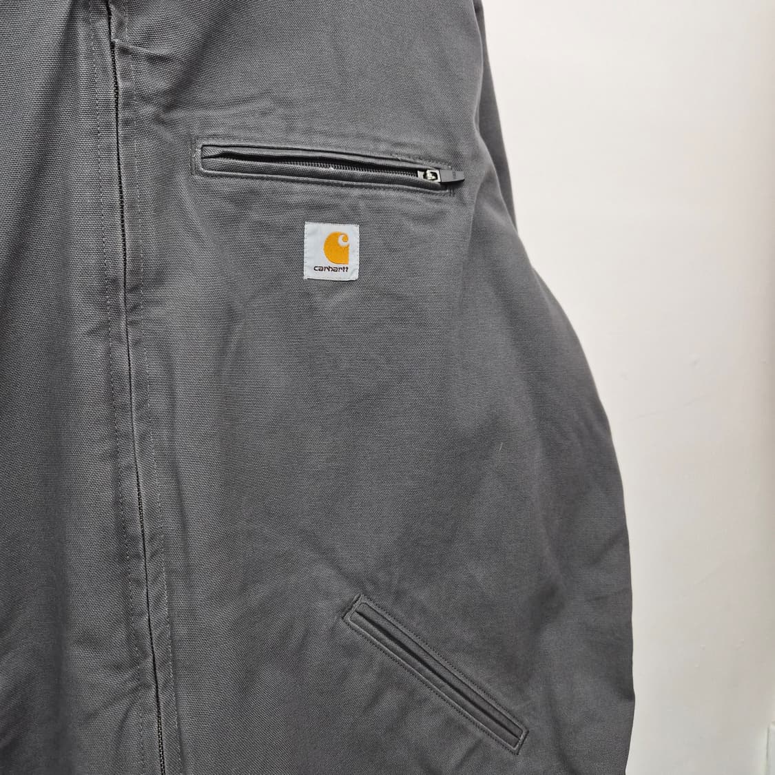 칼하트 워시드 덕 셰르파 안감 자켓 차콜 남성 XXL 상품이미지2