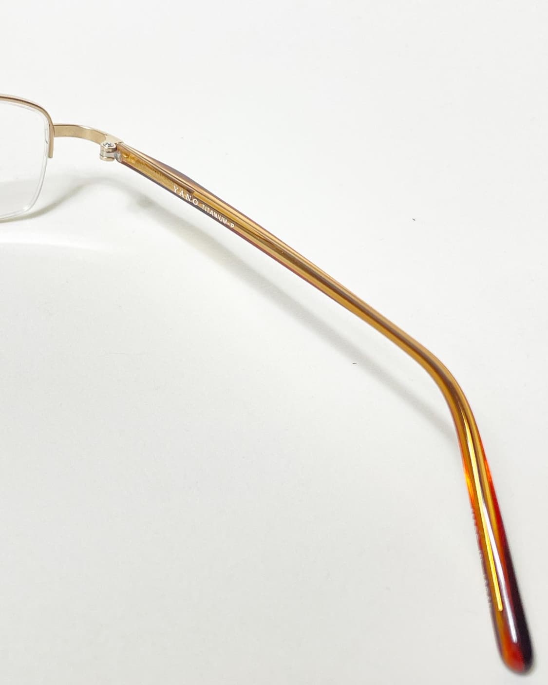 90s 일본제 Yano Ryoich 반무테 티타늄 안경 상품이미지6