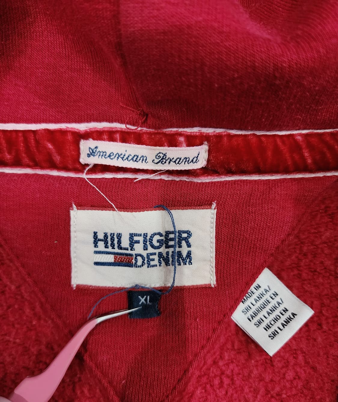 타미힐피거 빈티지 스펠로고 후드집업 XL 상품이미지6