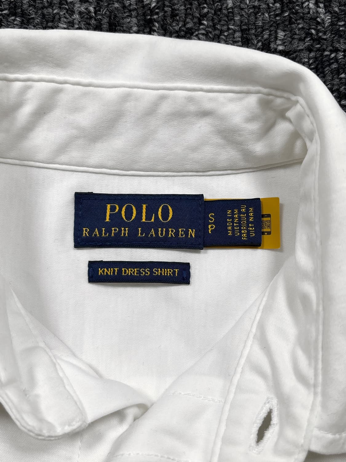 폴로 화이트 니트 드레스 셔츠 상품이미지5