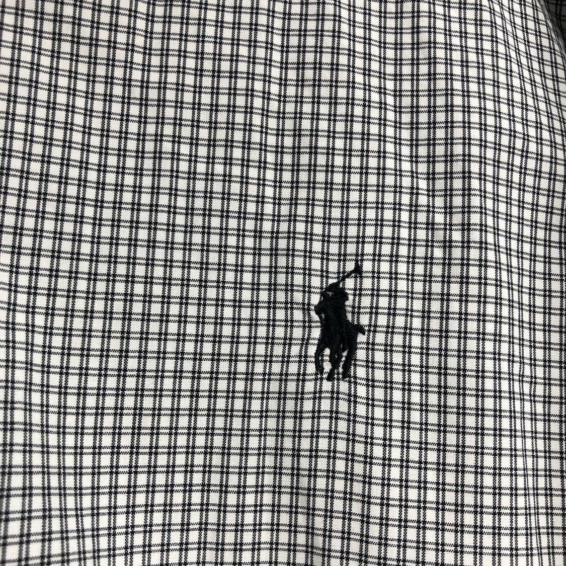 폴로 블랙 체크 셔츠,남방 상품이미지3