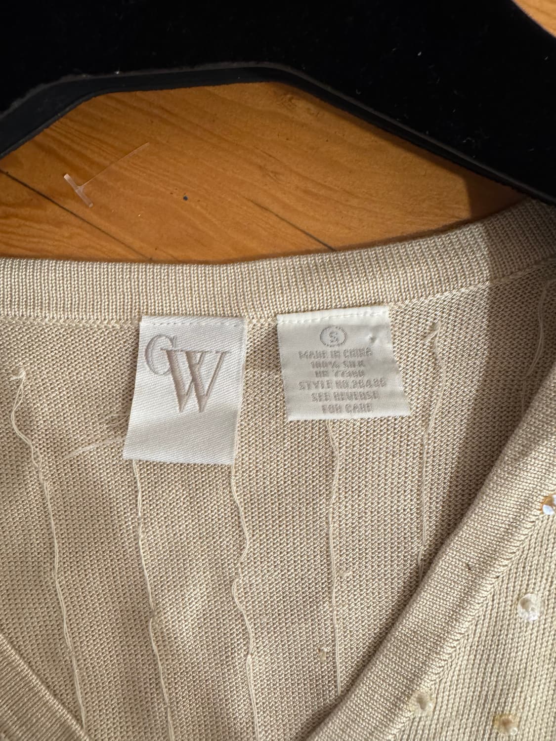 CW) pearl knit vest 상품이미지4