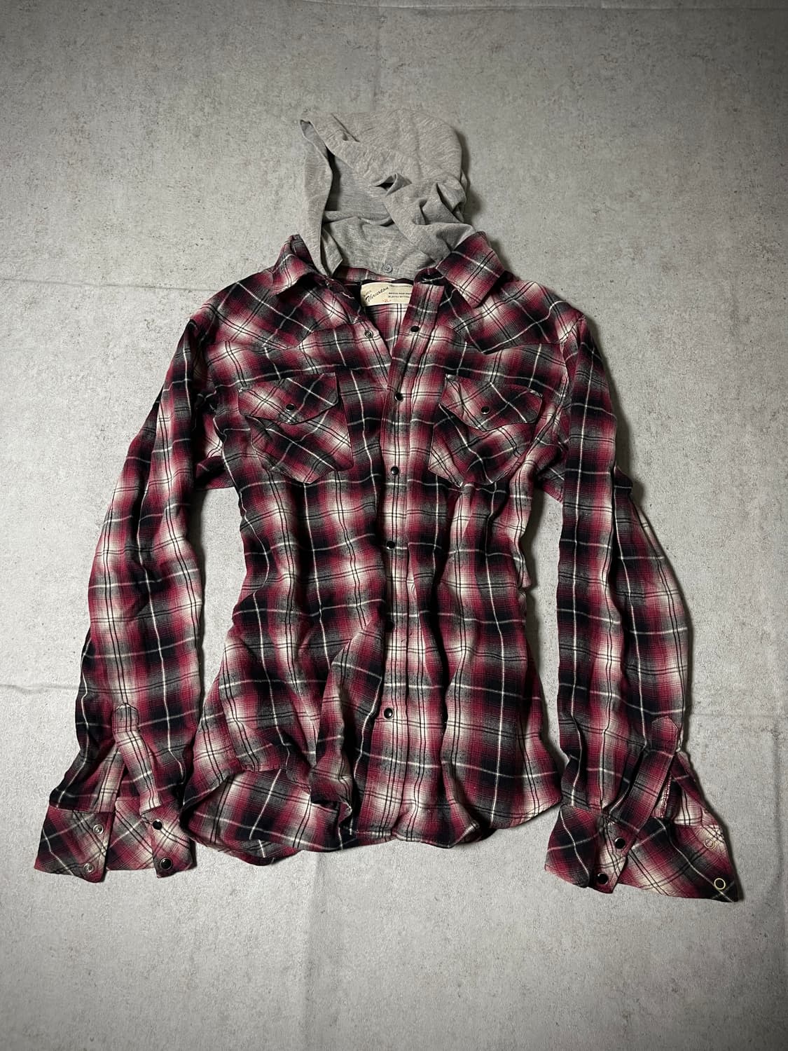 punk 00's check hoody shirts 상품이미지1